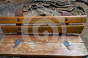 A bench is a long seat