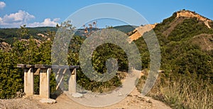 Bench on a Mountain Path