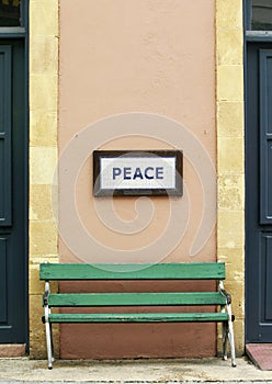 Bench in Nicosia