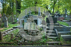Bench on an old cemetery