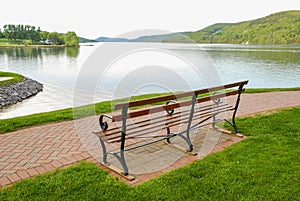 Bench Overlooking Lake