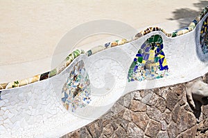 Bench in Parc Guell