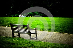 Bench in a park