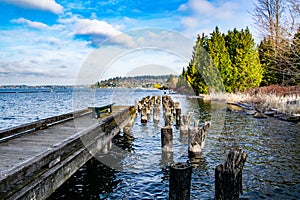 A Bench on a Pier