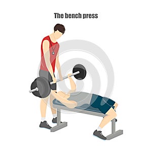 Bench press exercise