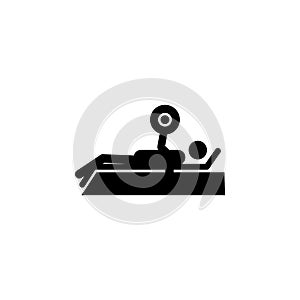 bench press icon. Element of sport icon. Premium quality graphic design icon. Signs and symbols collection icon for websites, web