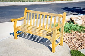 Bench on Sidewalk