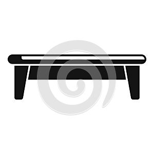 Bench space project icon simple vector. Space patio