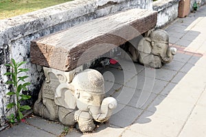 Bench Supported by Elephants