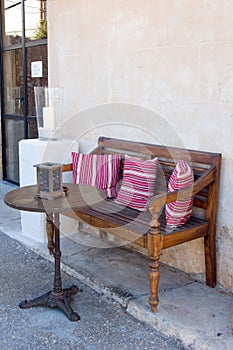 Bench and table in Santanij
