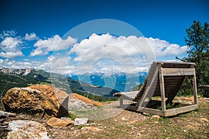 Bench to relax with a view