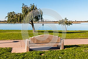 Bench and Trees at Mission Bay Park