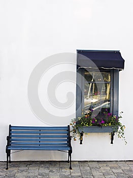 Bench and window