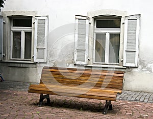 Bench and windows