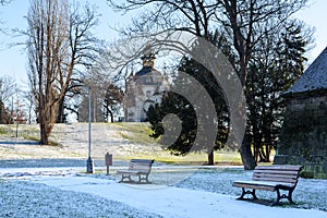 Bench in winter