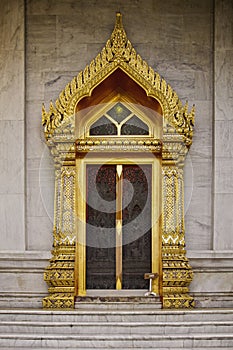 Benchamabophit temple of Bangkok Thailand photo