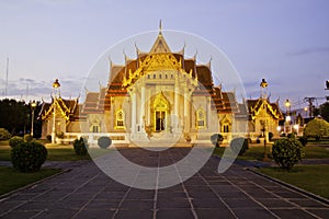 Benchamabophit temple of Bangkok Thailand