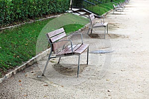 Benches in the alley