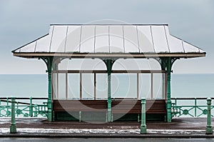 Benches on Brighton sea front