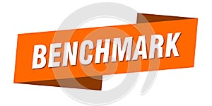 benchmark banner template. benchmark ribbon label.