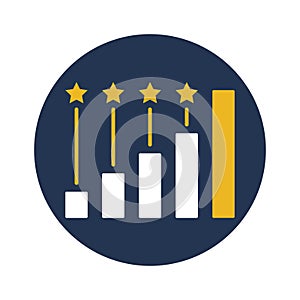 Benchmark flat vector icon which can easily modify or edit