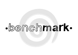 Benchmark Isolated Hand Drawn Lettering