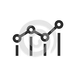 Benchmark measure icon in flat style. Dashboard rating vector illustration on white isolated background. Progress service business