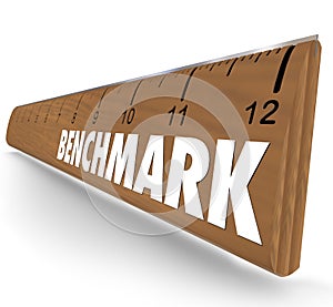 Benchmark Ruler Word Measure Difference Between Companies Comparison