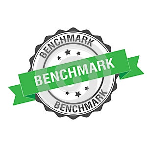 Benchmark stamp illustration