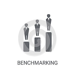 Benchmarking icon. Trendy Benchmarking logo concept on white bac