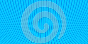 Bend blue curved cylinder array shape geometrical background wallpaper banner pattern