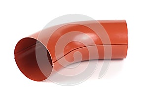 Red water spout element isolated on the white