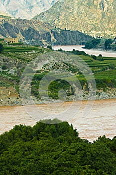 Bend of the jinsha river