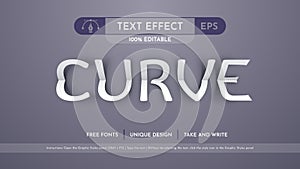Bend Paper - Editable Text Effect, Font Style