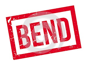 Bend rubber stamp