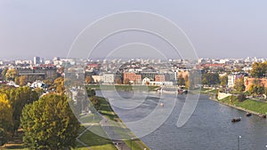 Bend of vistula river