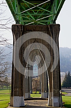 Beneath St. Johns Bridge