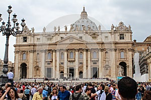 Benedict XVI. The general audience in St. Peter's Square