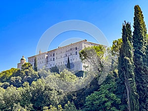 Benedictine Abbey of Monte Cassino in Italy photo
