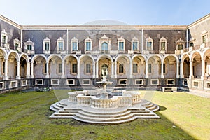 Benedictine cloister and university in Catania, Sicily, Italy