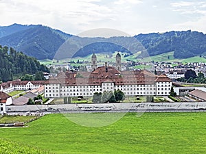 Benedictine monastery Einsiedeln Abbey or Das Kloster Einsiedeln