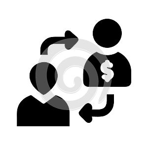 Beneficiary icon vector