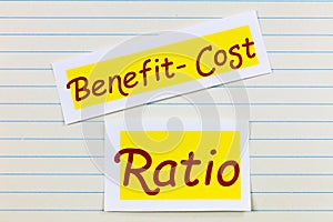 Benefit cost ratio compare profit improvement success evaluation