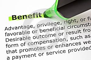 Benefit Definition