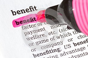 Benefit Dictionary Definition