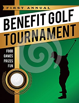 Benefit Golf Tournament Illustration photo