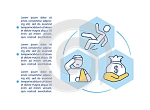 Benefits of disability insurance concept icon with text
