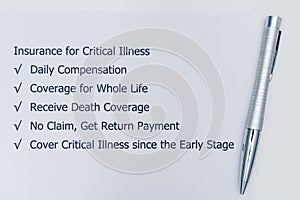 Benefits of doing Insurance for Critical Illness.