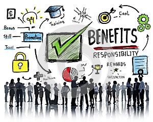 Benefits Gain Profit Earning Income Business Communication Conce