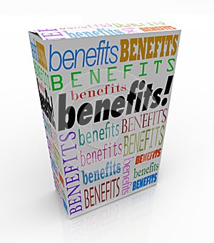 Benefits Word Product Box Marketing Unique Qualities